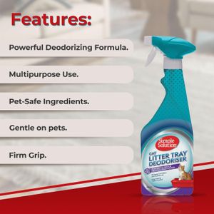 Simple Solution Cat Litter Odour Eliminator Spray, 500ml