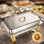 Chafing Dishes for Buffet 4 Pack, 8