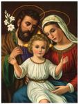 DIY 5D Religious Couple and Kid Diamond Painting by Number Kits for Adults Full Square Drill Embroidery Cross Stitch Crystal Rhinestone for Wall Decoration 30x40cm/11.8x15.8inch