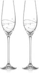 DIAMANTE Swarovski Champagne Flutes