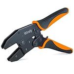 Wirefy Crimping Tool 8.7" for Quick Change Crimping Dies - Ratcheting Wire Crimper - Crimping Pliers - Terminal Crimp Tool - 26-8 AWG (Crimping Dies Sold Separately)