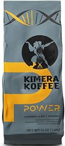 Kimera Koffee - Organic Medium Roast Ground Coffee|Power Blend | Infused with Alpha GPC and Vitamin D | Optimize Focus & Concentration | Boost Energy Level | Enhance Athletic Performance | 12oz
