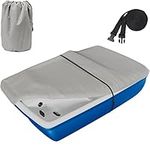 Nukugula 100% Waterproof Pedal Boat Cover for Outdoor Rip-Stop 900D Solution Dyed Pedal Boat Covers Fits Most Fit 3 or 5 Person Pedal Boats