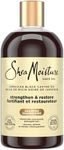 SheaMoisture Jamaican Black Castor Oil Stengthen & Restore shampoo for Damaged Hair with Shea Buttr, Peppermint & Apple Cider Vinegar To Cleanse and Nourish Hair 384mL