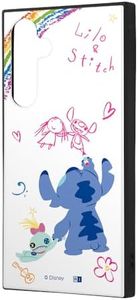 Ingrem Galaxy A55 5G Case Character Stitch Galaxy A55 docomo SC-53E au SCG27 Galaxy A55 Disney Lilo & Stitch Cute Smartphone Case Shockproof Cover Hybrid Case KAKU Lilo & Stitch_Graffiti