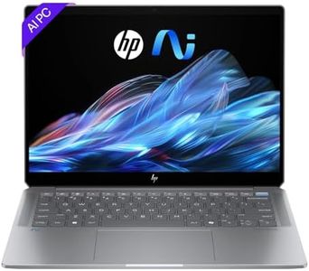 HP OmniBook X AI 14" Laptop with Copilot: 2.2K Touch Display, Qualcomm® Snapdragon® Processor, 16GB RAM, 1TB SSD, Wi-Fi 7, Bluetooth® 5.4, 26-Hour Battery Life, Meteor Silver, A42H8PA