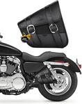 KEMIMOTO Motorcycle Swingarm Bag Left Side Tool Bag Swing Arm Bags 4L Fit for Sportster Street Rebel 300 500 Synthetic Leather