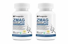 Trexgenics ZMAG PLUS Next Generation, Superior, Bioavailable Sports Recovery, Performance & Restful Sleep (60 Veg. Capsules) (Pack of 2)