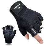 ATERCEL Workout Gloves for Men and Women, Exercise Gloves for Weight Lifting, Cycling, Gym, Training, Breathable and Snug fit (Black, S)