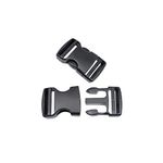 Quick Side Release Buckles 38mm Heavy Duty Plastic Buckle Clips Snap Clasp Backpack Replacement Buckle Dual Adjustable No Sewing for strap 38mm(38mm,2sets)