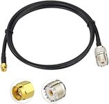 Superbat SMA to SO239 UHF Cable 3ft, SMA Male to PL259 Female Jumper RG58 Coax Cable for CB/HAM Radio Scanner Antenna Analyzer Dummy Load etc.