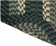 Better Trends Braided Rug, Alpine Braid Collection - Durable, Stain Resistant, Reversible Indoor Utility Rug, 100% Polypropylene Rug, Vibrant Color Rug, 60" x 96" Oval Rug, Hunter Stripe Rug