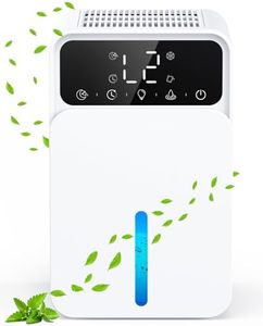 Dehumidifiers for Home, 1500ml High Efficiency Dehumidifier for Bedroom, 3 Modes Quite Portable Bathroom Dehumidifier, 12H Timer, 7 Colorful Lights, Electric Small Dehumidifiers for Drying Clothes