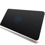 SPIN CART Gaming Mouse pad, Long XXL Extended Desk Table Mat Mousepad for Laptop PC Computer (Black Blue)