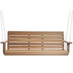 All Things Cedar PS70 Premium Porch Swing | 6Ft Outdoor Furniture & Patio Swing | Handcrafted Western Red Cedar | Comfort Springs, Easy Assembly, Sustainable Outdoor Bench 80.5 x 23 x 24