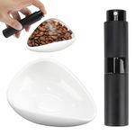 2PCS Coffee Dosing Cup Set Coffee Bean Ceramic Dosing Tray and Spray Bottle Small Narrow Mouth Loose Leaf Tea Spoon Dosing Scoop and Cup for Tea Coffee Beans Home Coffee Bar Teahouse Dining Room