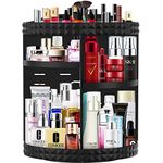 360 Rotating Makeup Organizer Large Capacity Cosmetics Organizer Beauty Organizer Clear Cosmetic Storage Display Case with 8 Layers and Detachable Shelves for Bedroom Dresser