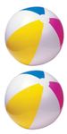 Intex Inflatable Beach Ball Assorted Colors, 24", 59030EP (2-Pack)