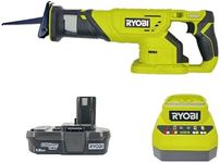 RYOBI 18-Volt Cordless Reciprocating Saw Kit with Battery and Charger (No Retail Packaging, Bulk Packaged)