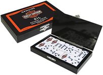 Harley-Davidson Oil Can Domino Set with High Gloss Case