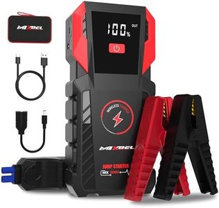 MIXBEL Jump Starter, 3000A Peak 12V Portable Car Battery Jump Starter 24000mAh Jump Box for up to 8L Gas or 8L Diesel Engine Jump Starter Battery Pack with LED Light, USB QC 3.0 and Wireless Charging