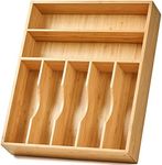 Umilife Bamboo Kitchen Drawer Organ