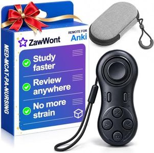 Clicker for Anki Remote, Bluetooth Flashcard Clicker Study Controller Black