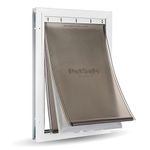 PetSafe Extreme Weather Energy Efficient Aluminium Pet Door for Cats and Dogs – Insulated Flap System – Medium (M)