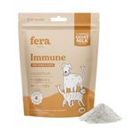 Fera Pets Immune Goat Milk Cat & Dog Food Topper – Vet Created - Pet Allergy & Immunity Aid – Probiotic - Colostrum & Turkey Tail Mushroom-60 Servings