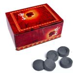 BML Charcoal Discs 1 x Coal Instant Light 100 Black Tablets for Hookah Shisha Narguile BBQ Premium Quality Smokeless Easy to Light Long-Lasting