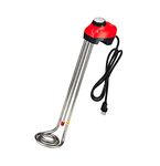 1300W Immersion Heater, Water Heater with Adjustable Thermostat, Water Level Auto Shutoff for Overheat Prevent, Stainless Bucket Heater, Warms up in Minutes 5Gallons of Water, KD Heater