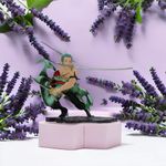 Fusked Premium One Piece Anime Series The Zoro Action Figure Rare Antique Merchandise Statue for Car Dashboard, Decoration