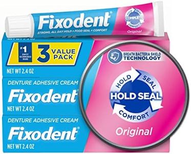 Fixodent Complete Original Denture Adhesive Cream, 2.4 oz, 3 Pack (Packaging May Vary)