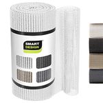 Smart Design Classic Grip Shelf Liner – 12in x 20ft – Non-Adhesive Drawer Liner with Strong Grip Helps Protect and Personalize Your Home Organization and Storage – White