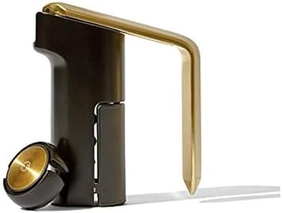 RBT Vertical Lever Corkscrew Wine Opener with Foil Cutter and Extra Spiral, Black