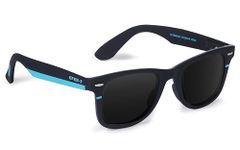 EFERMONE Efer-7 Polarized Sunglasses For Men & Women, 400Nm Dual Coat Uv Sunlight Protection, Impact Resistant (Aqua Blue, Square) Medium