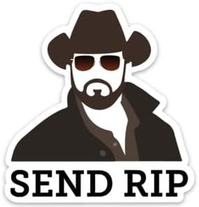 Send Rip Sticker - Send Rip Decal - Yellow Stone - Send Rip Vinyl - Send Rip Car Decal - Ranch Sticker - Cowboy Decal - Hardhat Sticker - Is This Your Cooler