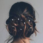 Unicra Bride Wedding Hair Pins Pearl Headpiece Bridesmaid Hair Accessories for Women and Girls Pack of 10 (Gold)