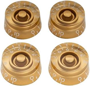 Musiclily Pro Inch Size Fine 24-Spline Guitar Knobs Tone Volume Speed Control Knobs for USA LP SG Style Electric Guitar, Gold (Set of 4)