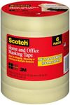 Scotch Masking Tape, 6 Rolls, 0.94 in x 54.6 yd, Great For Everyday Use, Strong Adhesive, Tan Masking Tape (3437-6)