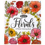 Crayola Flower Coloring Book, 40 Premium Adult Coloring Pages, Gift, Multi