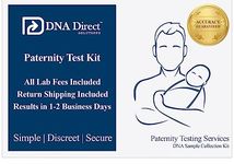 DNA Direct Solutions DNA Direct Paternity Test Kit - All Lab Fees & Shipping to Lab Included - Results in 2 Business Days