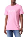 BOSS Men's RN Beach T Shirt, Light/Pastel Pink681, L