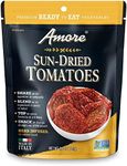 Amore Vegan Sun Dried Tomatoes - Non GMO Certified Ready-to-Eat Herb Infused Vegetables In Resealable Bags 4.4 Ounce (Pack of 10)