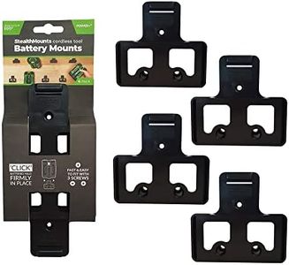 StealthMounts Battery Holder Compatible with EGO 56V (4 Pack) - Black | StealthMounts Battery Mounts for EGO | Mount for EGO 56V | Made in the UK