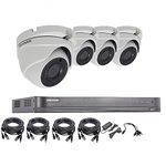 HIKVISION 5MP Wired CCTV SECURITY SYSTEM 4K DVR 4CH 1TB H.265+ HIK 5 MP CAMERA OUTDOOR NIGHT VISION KIT UK SELLER DS-7204HUHI-K1