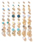 Shining Diva Fashion 30 Pairs Earrings Combo Set Latest Stylish Crystal Pearl Earrings for Women and Girls (14777er)