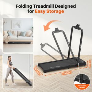 Mobvoi Foldable Treadmill – 12km/h Compact Walking Running Machine