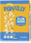 POPFULLY Fully Pops Yellow Cheddar Popcorn, 2.75oz Sharing Bags, 3-Pack, Classic Cheese Flavor, Big Pop, Micro Popcorn Bags
