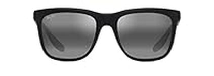 Maui Jim Unisex's Pehu W/Patented Polarizedplus2 Lenses Sunglasses, Black/Neutral Grey Polarized, Medium